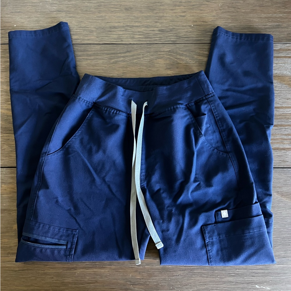 Figs Navy High-Waist Pants